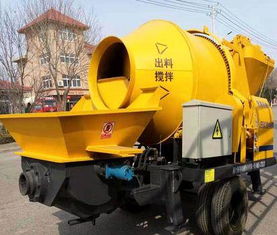 混凝土施工利器 滾筒式混凝土攪拌拖泵一體機全面解析